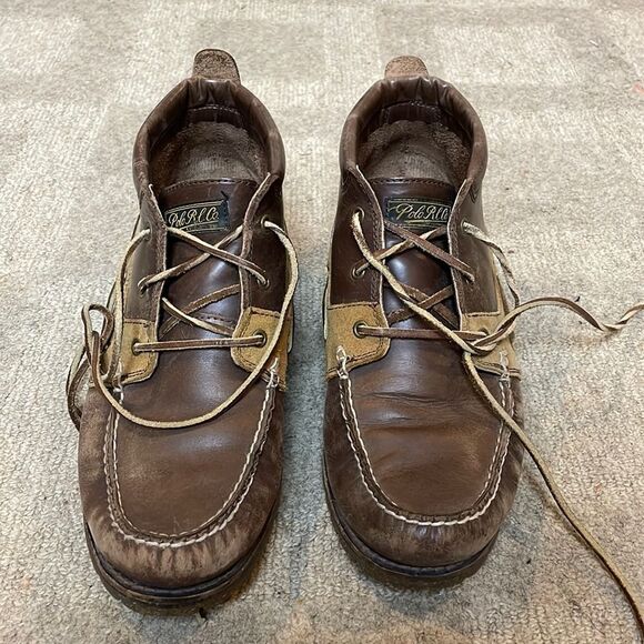 Polo R.L. Co. Ridgemoor High Top Leather and Suede Boat Shoe/ Dock Siders | 8.5 - Picture 1 of 8